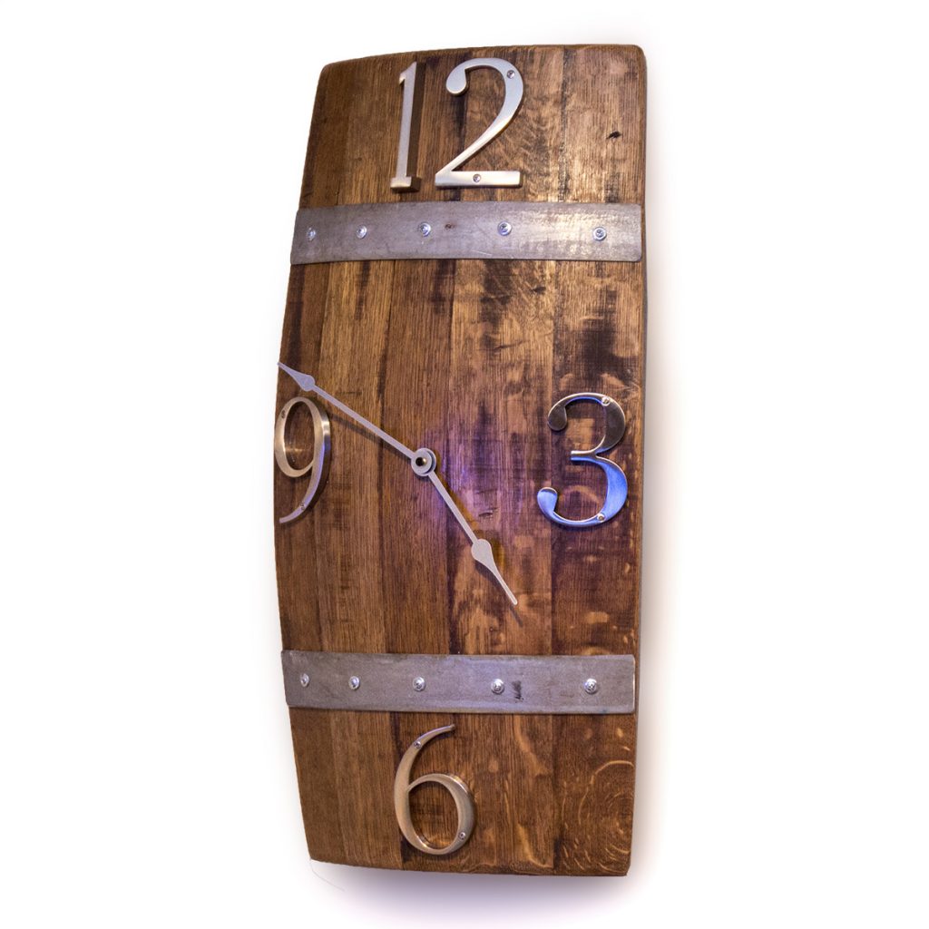 Stave Clock Barrel Stave Wall Clock - O'Floinn Decor
